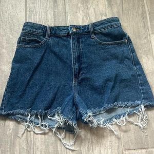 Zara high waisted denim shorts